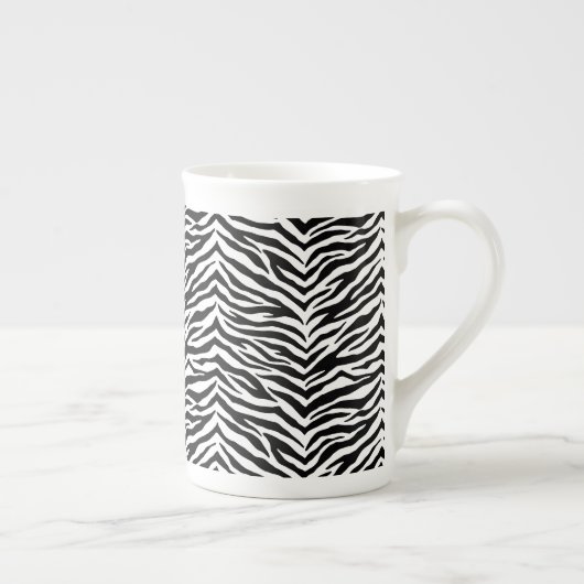 Knochenerkrankung Tasse Zebra Print Bone China Tas (Rechts)