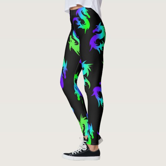KNOCHENFARBENER PATTER FÜR BLAUE DRAGON LEGGINGS (Links)