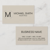 Knochenfarbhintergrund Visitenkarte (Vorne/Hinten)