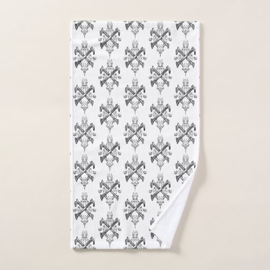 Knochenfiligrane Badhandtuch Set (Handtuch)