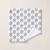 Knochenfiligrane Badhandtuch Set (Waschlappen)