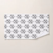 Knochenfiligrane Badhandtuch Set (Handtuch)