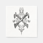 Knochenfiligrane Serviette (Vorderseite)