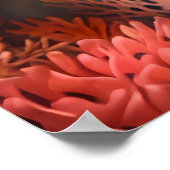 Knochenfisch Schwimmen durch die Koralle Poster (Ecke)