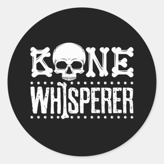Knochenflüsterforensik Anthropologe Anthro Runder Aufkleber (Vorderseite)