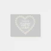 Knochenfreude wie Confetti Post-it Klebezettel (Vorderseite)