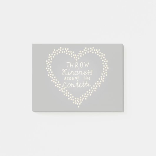 Knochenfreude wie Confetti Post-it Klebezettel (Vorderseite)