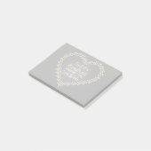 Knochenfreude wie Confetti Post-it Klebezettel (angewinkelt)