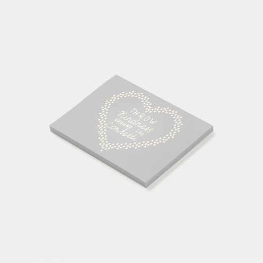 Knochenfreude wie Confetti Post-it Klebezettel (angewinkelt)