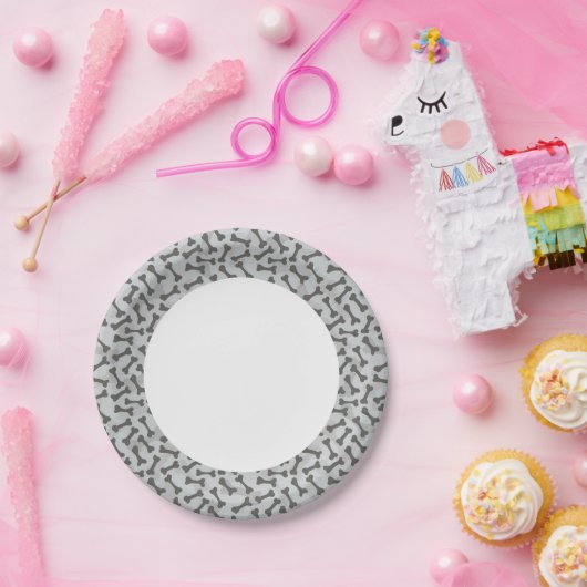 Knochengewebe Graustufen Pappteller (Party)