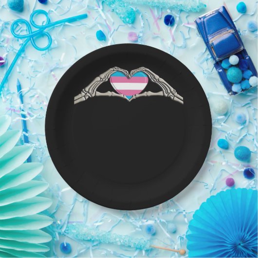 Knochenhandschuh Pappteller (Party)