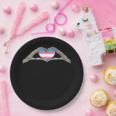 Knochenhandschuh Pappteller (Party)