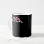 Knochenhandschuhe Kaffeetasse (Vorderseite Links)
