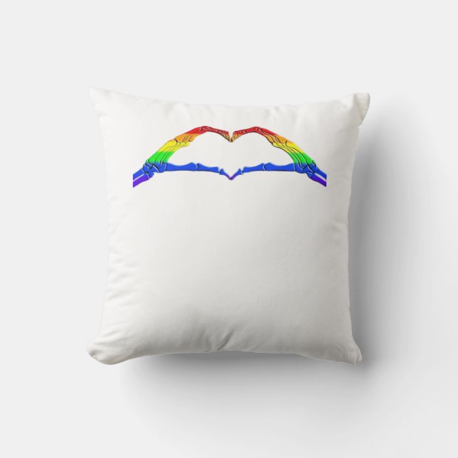 Knochenhandschuhe Kissen (Vorderseite)