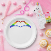 Knochenhandschuhe Pappteller (Party)