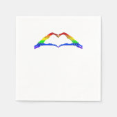 Knochenhandschuhe Serviette (Vorderseite)