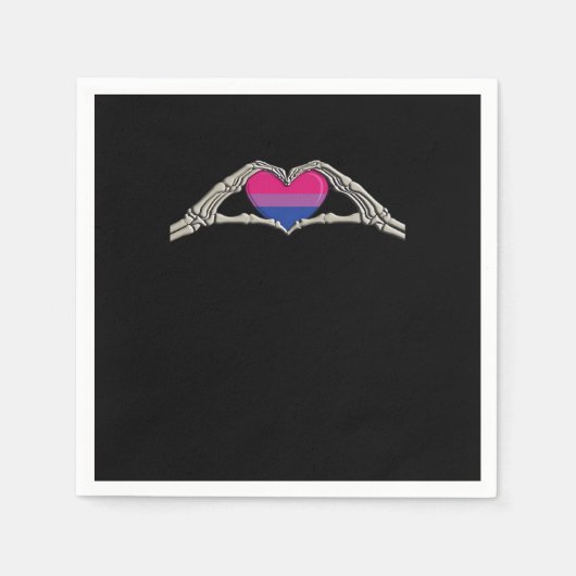 Knochenhandschuhe Serviette (Vorderseite)