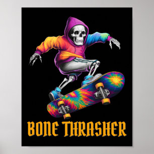 Knochenhäscher-Skelett-Halloween-Kostüm Poster