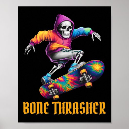Knochenhäscher-Skelett-Halloween-Kostüm Poster (Vorne)