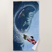 Knochenhof Surfer Dana Punkt Strandtuch (Vorderseite)