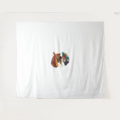 Knochenkaniner - Funny Pirate Skull Wandteppich (Vorderseite (Horizontal))