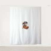 Knochenkaniner - Funny Pirate Skull Wandteppich (Vorderseite)