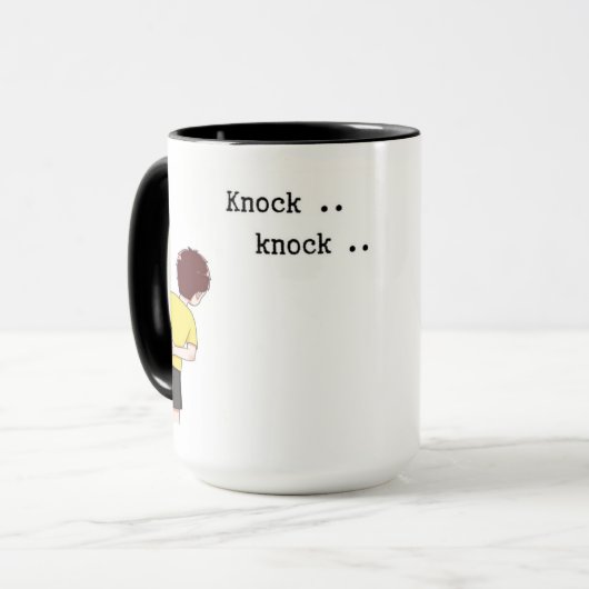 Knochenklopfen Tasse (Vorderseite Links)