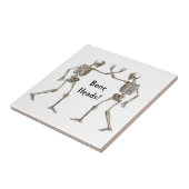 Knochenköpfe Skeleton Halloween Tile Fliese (Seite)