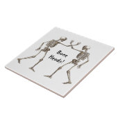 Knochenköpfe Skeleton Halloween Tile Fliese (Seite)