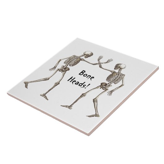 Knochenköpfe Skeleton Halloween Tile Fliese (Seite)