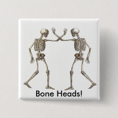 Knochenköpfe Skelette Button (Vorderseite)