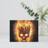 Knochenkopfexplosionen Postkarte (Stehend Vorderseite)