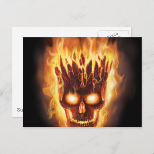 Knochenkopfexplosionen Postkarte (Vorne/Hinten)