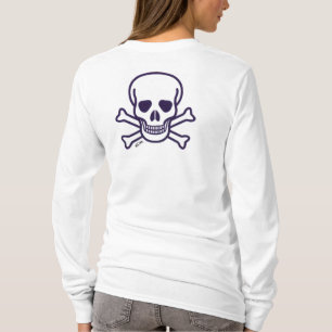 Knochenkörper Frauen mit langem Ärmel T - Shirt