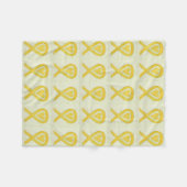 Knochenkrebs Bewusstsein Band Fleece Chemo Blanket (Vorderseite (Horizontal))
