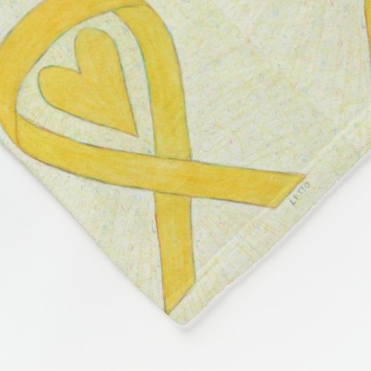 Knochenkrebs Bewusstsein Band Fleece Chemo Blanket (Ecke)