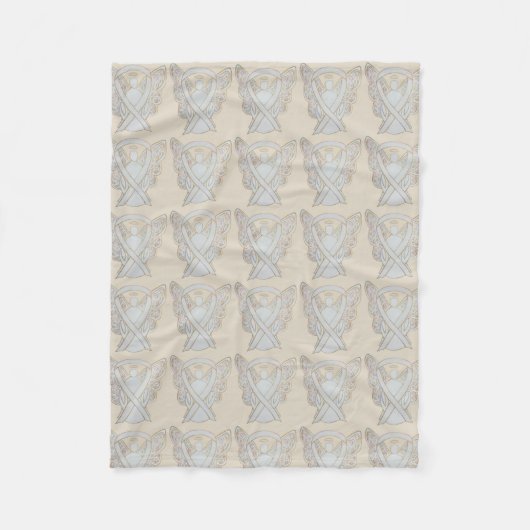 Knochenkrebs Bewusstsein Band Fleece Chemo Blanket (Vorderseite)