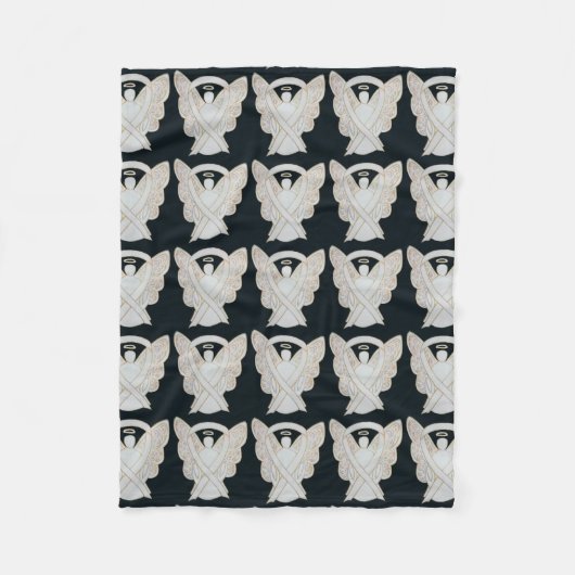 Knochenkrebs Bewusstsein Band Fleece Chemo Blanket (Vorderseite)