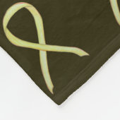 Knochenkrebs-Bewusstsein Band-Fleece Soft Blankets Fleecedecke (Ecke)
