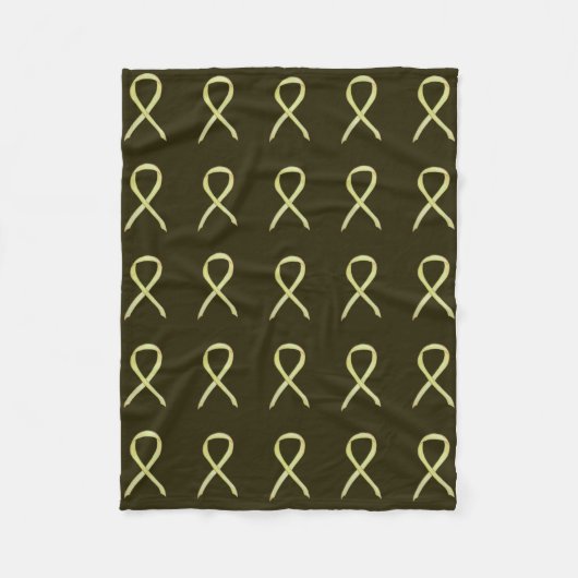 Knochenkrebs-Bewusstsein Band-Fleece Soft Blankets Fleecedecke (Vorderseite)