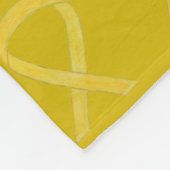 Knochenkrebs-Bewusstsein Band-Fleece Soft Blankets Fleecedecke (Ecke)