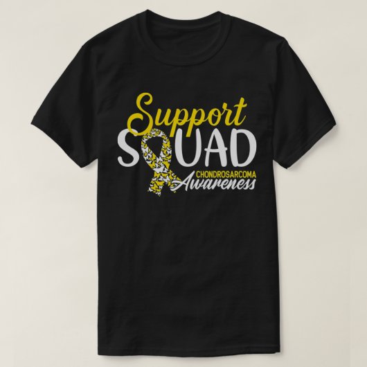 Knochenkrebs-Bewusstsein I unterstützen Squad I Ch T-Shirt (Design vorne)
