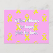 Knochenkrebs-Bewusstsein Postkarte (Vorderseite)
