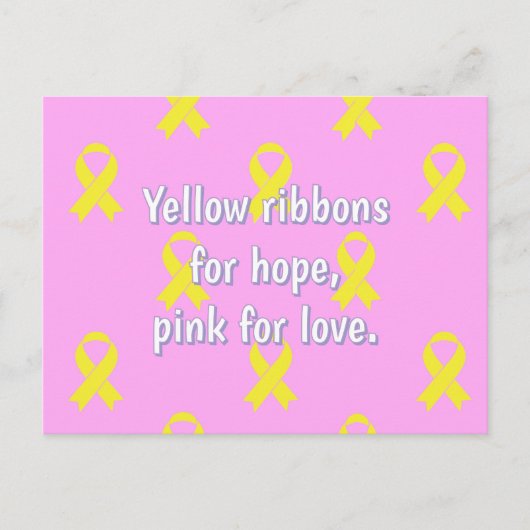 Knochenkrebs-Bewusstsein Postkarte (Vorderseite)