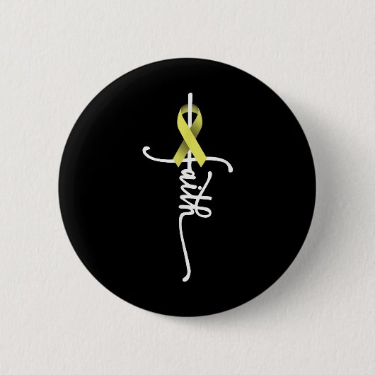 Knochenkrebs-Glaube Sarcoma Knochenkrebs Bewusstse Button (Vorderseite)