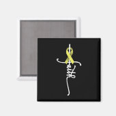 Knochenkrebs-Glaube Sarcoma Knochenkrebs Bewusstse Magnet (Vorderseite/Rückseite)