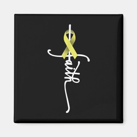Knochenkrebs-Glaube Sarcoma Knochenkrebs Bewusstse Magnet (Vorne)