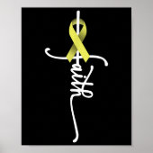 Knochenkrebs-Glaube Sarcoma Knochenkrebs Bewusstse Poster (Vorne)