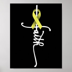 Knochenkrebs-Glaube Sarcoma Knochenkrebs Bewusstse Poster