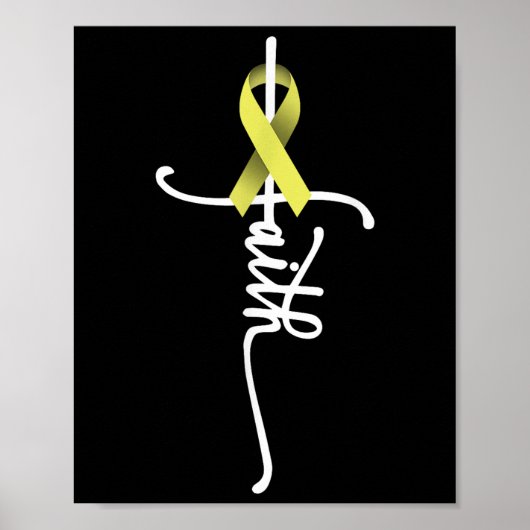 Knochenkrebs-Glaube Sarcoma Knochenkrebs Bewusstse Poster (Vorne)